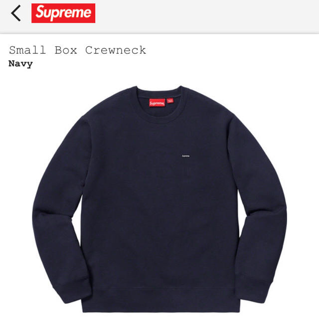 Supreme(シュプリーム)の[Supreme 19 FW WEEK8] small box crewneck メンズのトップス(スウェット)の商品写真