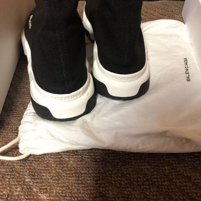 Womens Balenciaga Speed Stretch Knit Mid Trainers Noir