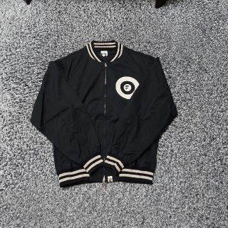 アベイシングエイプ(A BATHING APE)のA BATHING APE コットンスタジャン   黒  M(スタジャン)