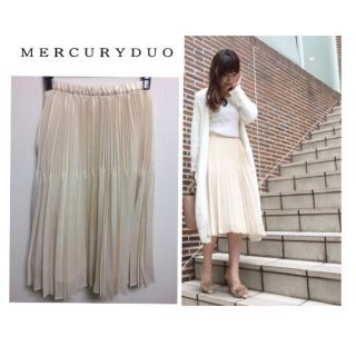 マーキュリーデュオ(MERCURYDUO)のパステルミケ様専用　MERCURYDUO シャイニーランダムプリーツスカート(ひざ丈スカート)