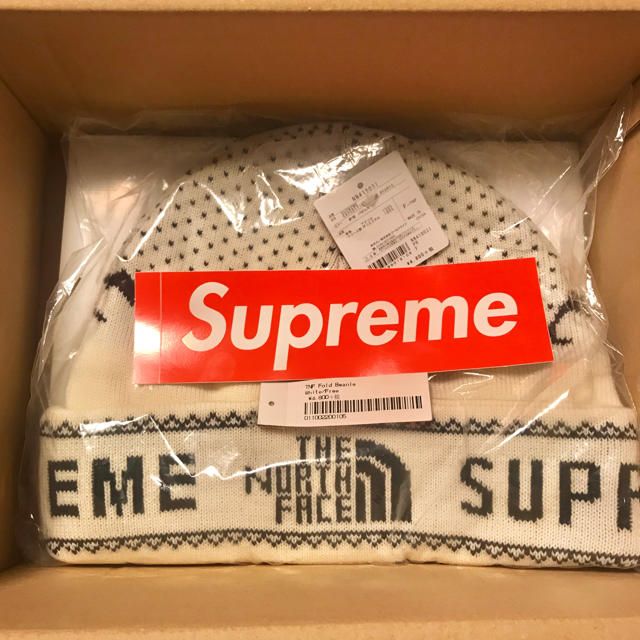 Supreme(シュプリーム)の【新品・未開封】18AW Supreme THE NORTH FACEビーニー メンズの帽子(ニット帽/ビーニー)の商品写真