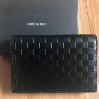 コムサメン(COMME CA MEN)のコムサ★名刺入れ★カードケース★黒★新品未使用箱付き★(名刺入れ/定期入れ)