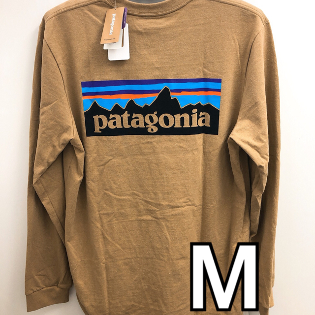 patagonia(パタゴニア)のパタゴニアロンT ベージュM メンズのトップス(Tシャツ/カットソー(七分/長袖))の商品写真