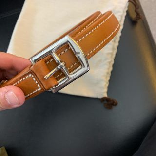 HERMES エルメス あぶみ革 ナチュラルxホワイト135