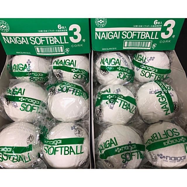 NAIGAI(ナイガイ)のNAIGAIソフトボール  検定球3号 スポーツ/アウトドアの野球(ボール)の商品写真