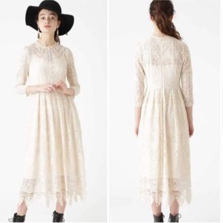 ジルスチュアート(JILLSTUART)の本日限定 新品 ジルスチュアート プラリネ刺繍ワンピース(ひざ丈ワンピース)