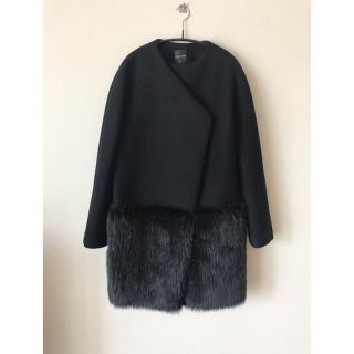 バーニーズニューヨーク(BARNEYS NEW YORK)のYOKO CHAN ファーコート 40 美品(毛皮/ファーコート)