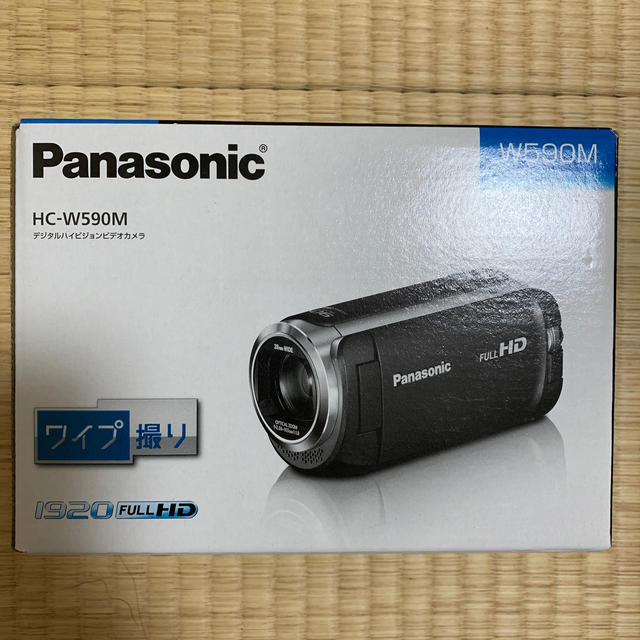 Panasonic(パナソニック)の新品 Panasonic HC-W590M デジタルハイビジョンビデオカメラ スマホ/家電/カメラのカメラ(ビデオカメラ)の商品写真