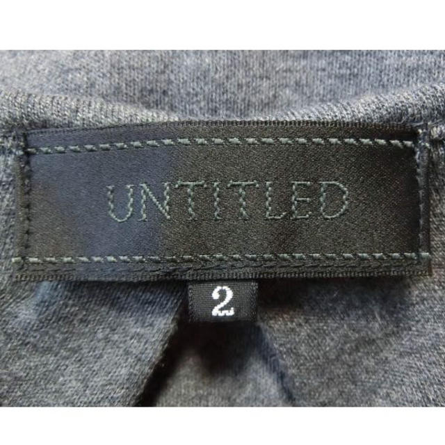 UNTITLED(アンタイトル)の濃淡グレーと黒の長袖ワンピース2 レディースのワンピース(ひざ丈ワンピース)の商品写真