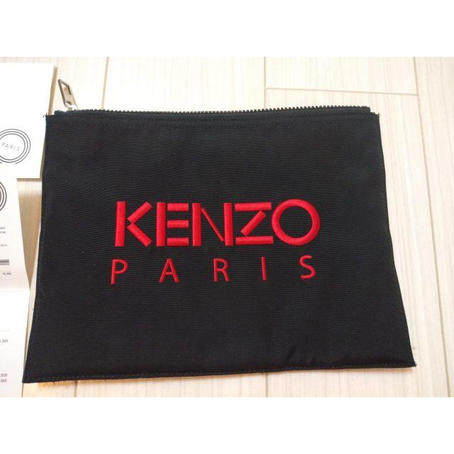 KENZO(ケンゾー)のKENZO クラッチバッグ　 Black canvas tiger pouch　 メンズのバッグ(セカンドバッグ/クラッチバッグ)の商品写真