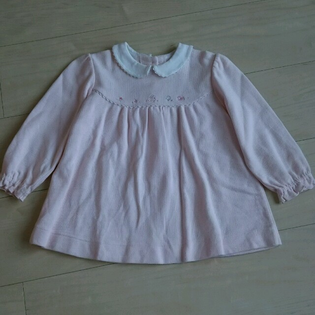 familiar(ファミリア)のfamiliar☆長袖ワンピース☆80 キッズ/ベビー/マタニティのベビー服(~85cm)(ワンピース)の商品写真