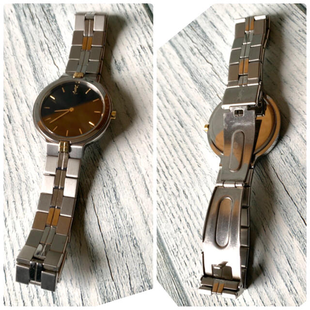 SAINT LAURENT - 【動作OK】Yves Saint Laurent 腕時計 ラウンド SAINT LAURENT - 【動作OK】Yves Saint Laurent 腕時計 ラウンド