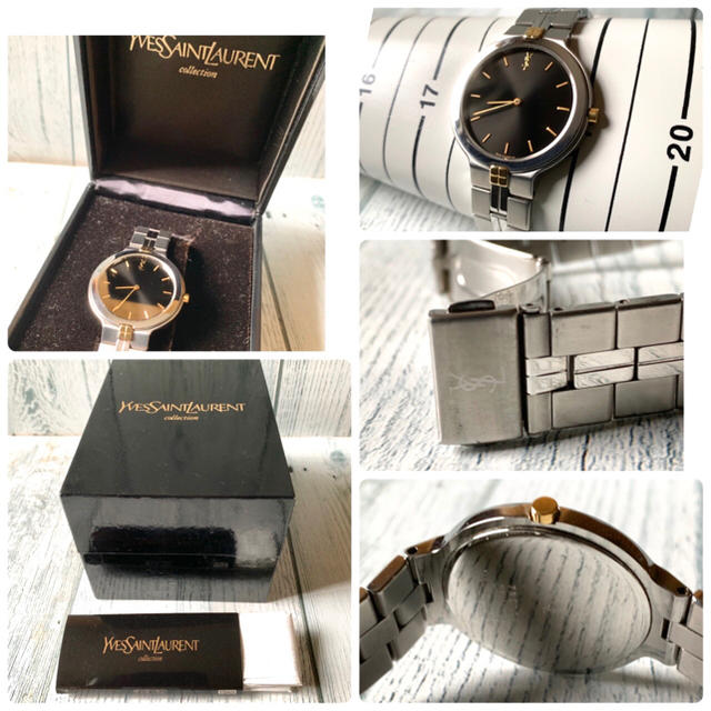 SAINT LAURENT - 【動作OK】Yves Saint Laurent 腕時計 ラウンド SAINT LAURENT - 【動作OK】Yves Saint Laurent 腕時計 ラウンド