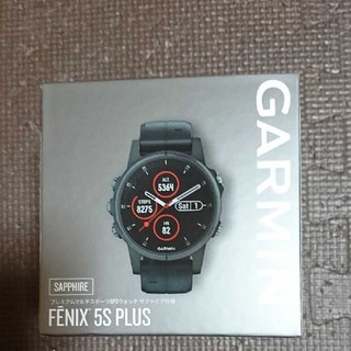 ガーミン(GARMIN)のgarmin fenix 5s plus sapphire black (腕時計(デジタル))