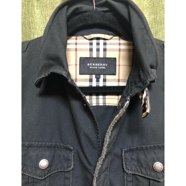 BURBERRY BLACK LABEL(バーバリーブラックレーベル)のバーバリーブラックレーベル ジャケット 黒 メンズのジャケット/アウター(ミリタリージャケット)の商品写真