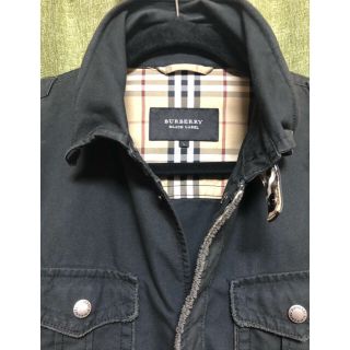 バーバリーブラックレーベル(BURBERRY BLACK LABEL)のバーバリーブラックレーベル ジャケット 黒(ミリタリージャケット)