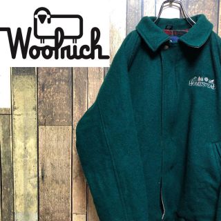 ウールリッチ(WOOLRICH)の【茹でさん様専用☆】ウールリッチ☆USA製刺繍ロゴ裏地チェックウールジャケット(ブルゾン)