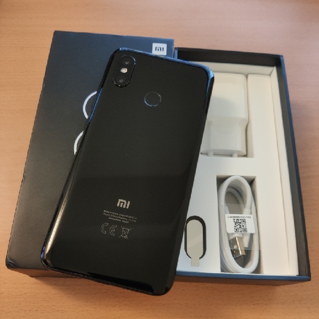 極美品 Xiaomi MI8 128GB 黒 ブラック  simフリー 国際版