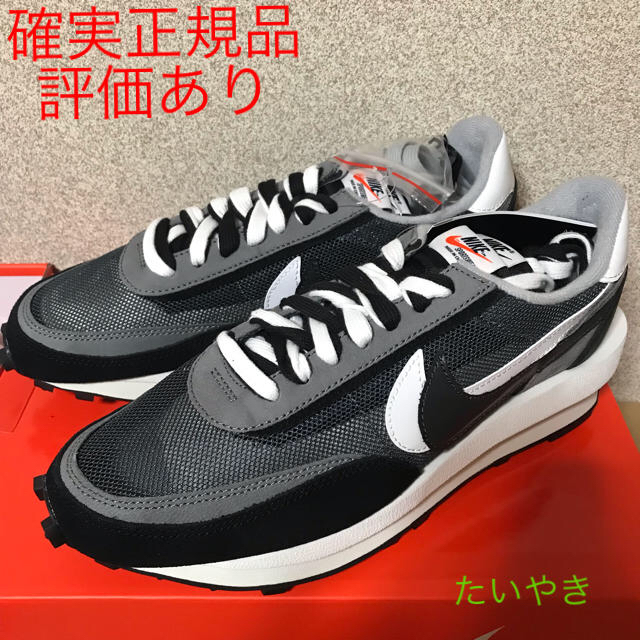 nike sacai ldwaffle black 27.0cmメンズ