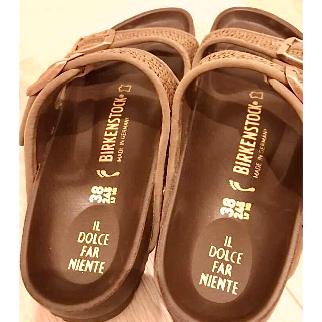 BIRKENSTOCK(ビルケンシュトック)のビルケンシュトック コラボ商品 38 完売品 ロンハーマン購入 根岸さん着用品 レディースの靴/シューズ(サンダル)の商品写真