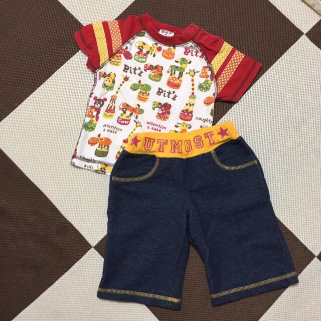 Bit'z(ビッツ)のキッズTシャツ＆パンツセット キッズ/ベビー/マタニティのキッズ服男の子用(90cm~)(Tシャツ/カットソー)の商品写真