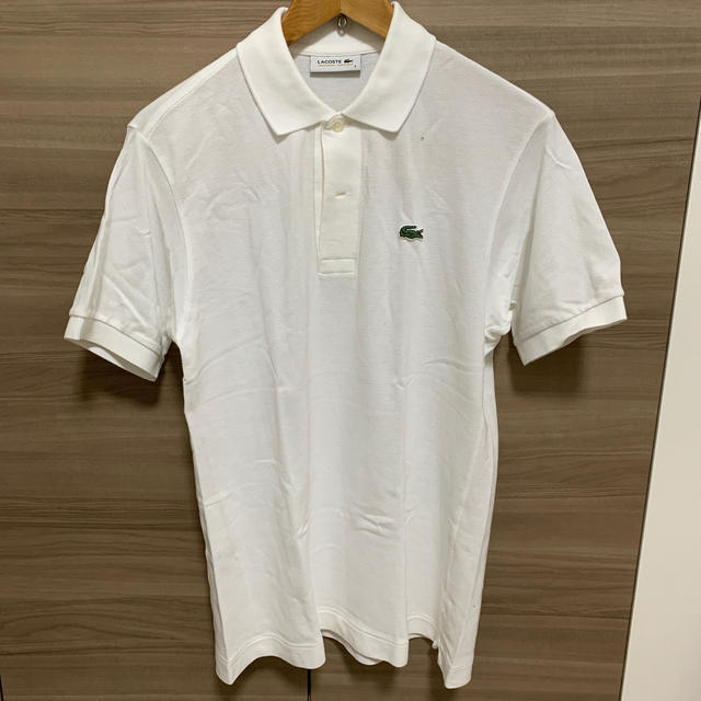 LACOSTE(ラコステ)のLACOSTE ポロシャツ サイズ3 白色 メンズのトップス(ポロシャツ)の商品写真