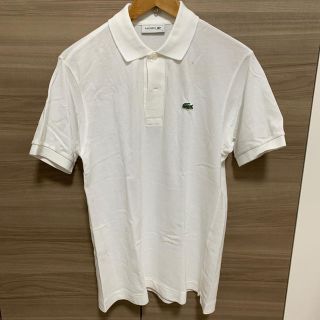 ラコステ(LACOSTE)のLACOSTE ポロシャツ サイズ3 白色(ポロシャツ)