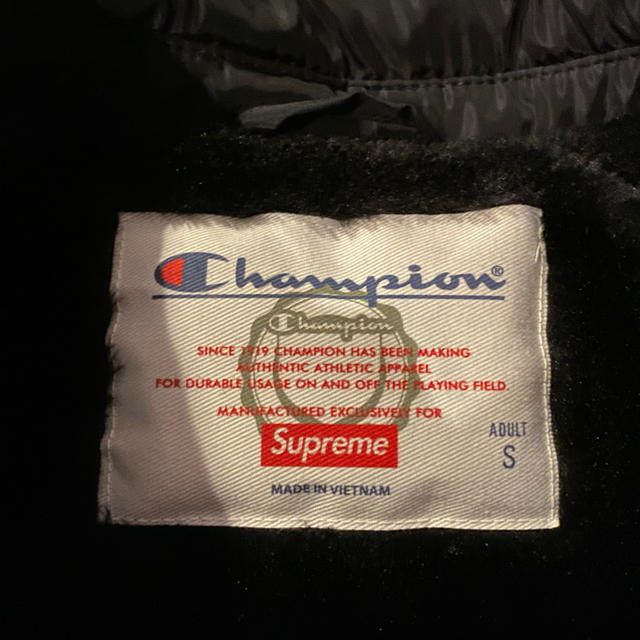 supremeシュプリームchampionチャンピオンナイロンブルゾン黒S