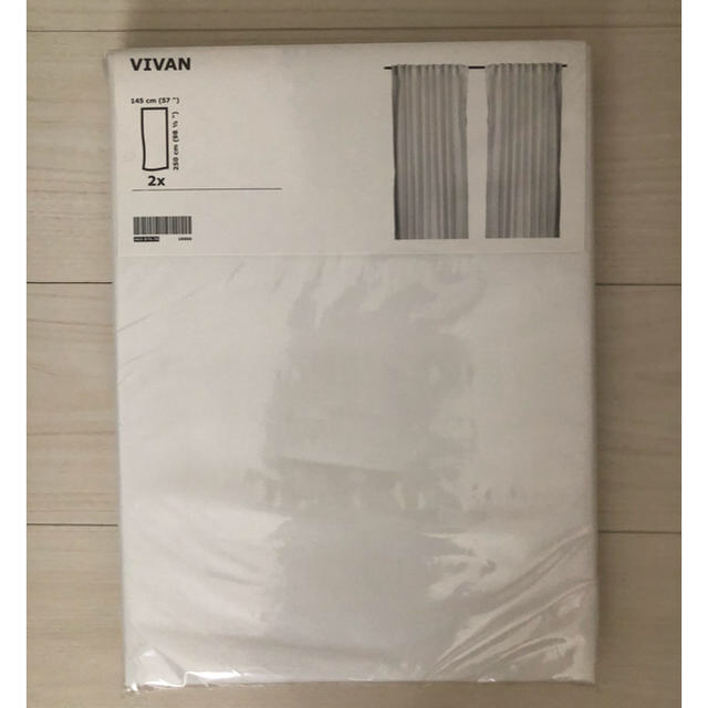 IKEA(イケア)のIKEA  カーテン  白  2セット インテリア/住まい/日用品のカーテン/ブラインド(レースカーテン)の商品写真