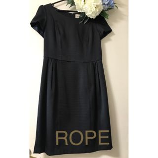 ロペ(ROPE’)の連休特価✨美品✨❤️ROPE ❤︎ ロペ ❤️ワンピース ネイビー(ひざ丈ワンピース)