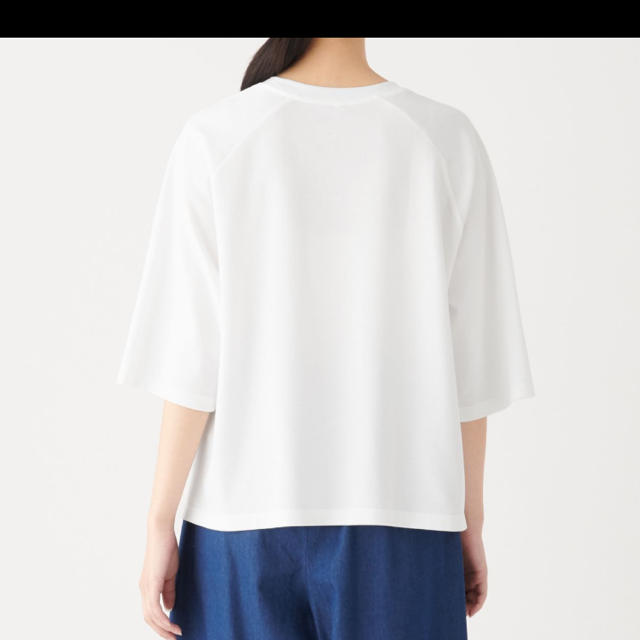 MUJI (無印良品)(ムジルシリョウヒン)の無印良品　鹿子編み七分袖Tシャツ レディースのトップス(シャツ/ブラウス(長袖/七分))の商品写真