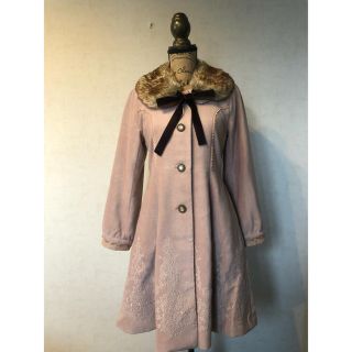 アクシーズファム(axes femme)のファー付きロングコート(ロングコート)