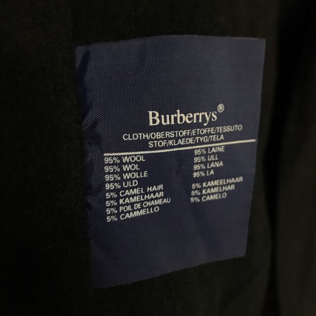 BURBERRY(バーバリー)のvintage BURBERRY black trench coat メンズのジャケット/アウター(トレンチコート)の商品写真