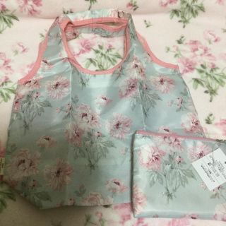 ローラアシュレイ(LAURA ASHLEY)のマイバッグ ベアトリス/シクラメン 新品 未使用(エコバッグ)