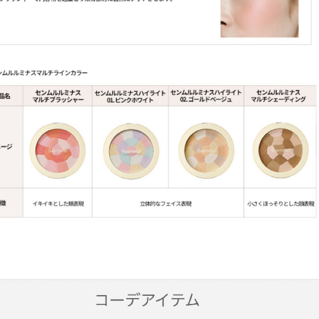 the saem(ザセム)のthe same マルチシェーディング コスメ/美容のベースメイク/化粧品(フェイスパウダー)の商品写真