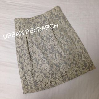 アーバンリサーチ(URBAN RESEARCH)のレーススカート(ひざ丈スカート)