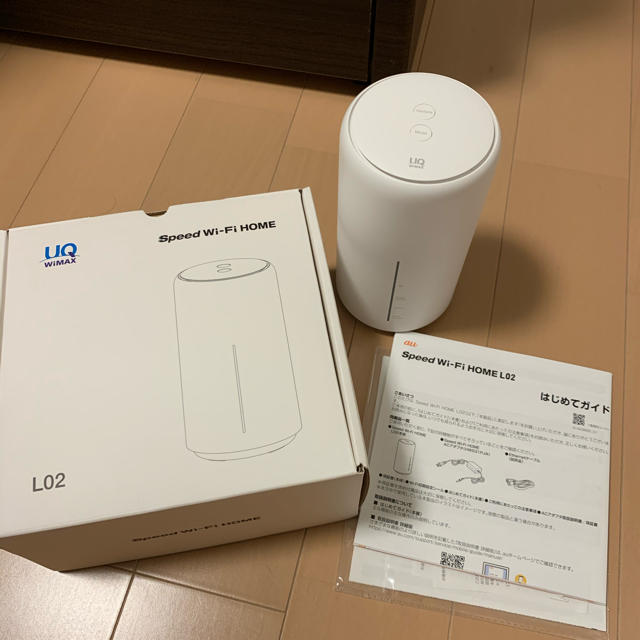 au(エーユー)のUQ wimax Speed Wi-Fi HOME L02 スマホ/家電/カメラのPC/タブレット(PC周辺機器)の商品写真