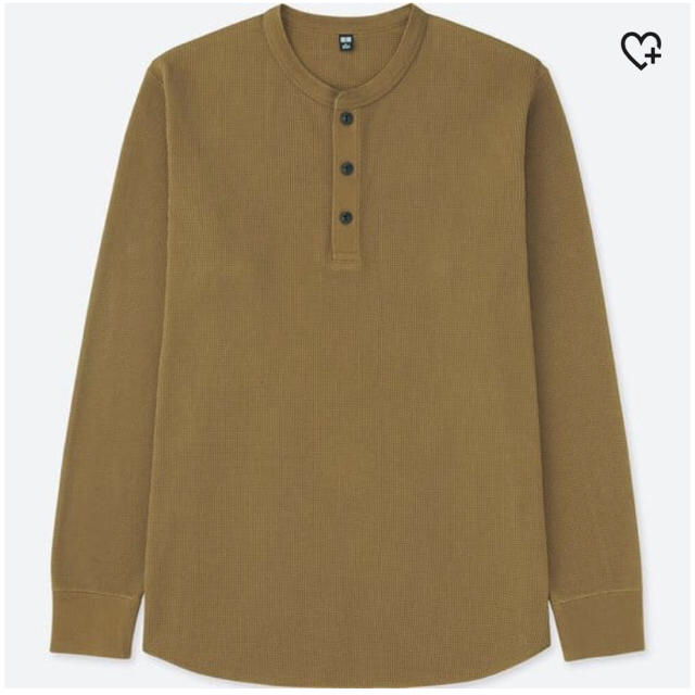 UNIQLO(ユニクロ)のワッフルヘンリーネックT(長袖) メンズのトップス(Tシャツ/カットソー(七分/長袖))の商品写真