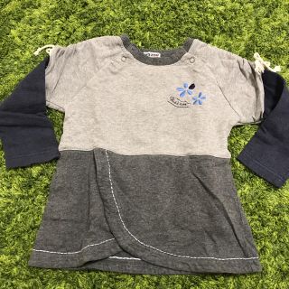 キッズズー(kid’s zoo)の【KID’S ZOO】重ね着風トレーナーチュニック 95(Tシャツ/カットソー)