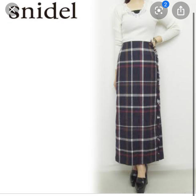 SNIDEL(スナイデル)のチェックスカート レディースのスカート(ロングスカート)の商品写真