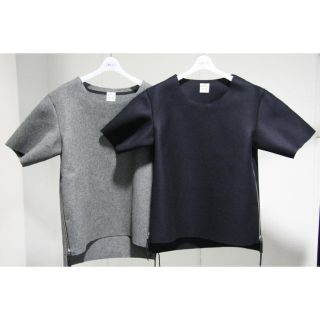 サンシー(SUNSEA)の美品 sunsea メルトンTシャツ 灰 3(ブルゾン)