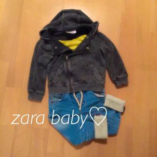 ザラキッズ(ZARA KIDS)のzara babyライダース風 パーカー(ジャケット/上着)