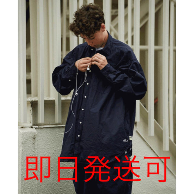 BEAMS(ビームス)のSSZ AH.H BIG SHIRT ビッグシャツ ネイビー beams メンズのトップス(シャツ)の商品写真