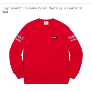 シュプリーム(Supreme)のSサイズ Supreme HONDA Racing Crewneck red(スウェット)