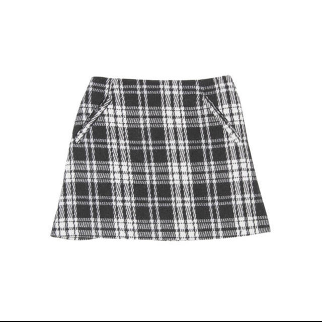 dazzlin(ダズリン)のチェックウールスカート　深キョン レディースのスカート(ミニスカート)の商品写真