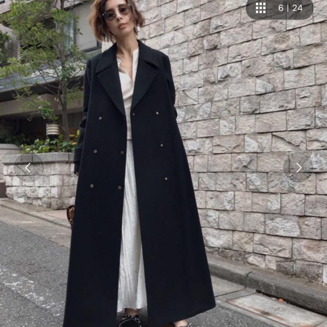 アメリ POOFY FLARE LONG COAT