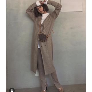 アメリヴィンテージ(Ameri VINTAGE)のAmelievintageGLITTER SNAP KNIT SETUP(カーディガン)