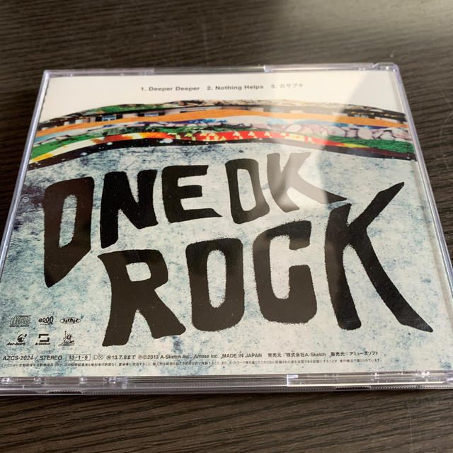 ONE OK ROCK(ワンオクロック)のDeeper Deeper／Nothing Helps エンタメ/ホビーのCD(ポップス/ロック(邦楽))の商品写真