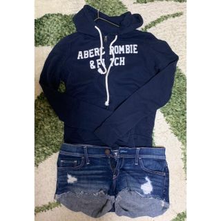 アバクロンビーアンドフィッチ(Abercrombie&Fitch)の【アバクロ、ホリスター】ジップパーカー、ショーパン(パーカー)