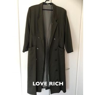 LOVE RICH ダブル　レザーコート　羊革　大きいサイズ　黒　11